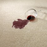 red wine stain on carpet