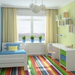 bright floor in children's bedroom