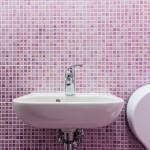 pink bathroom tile