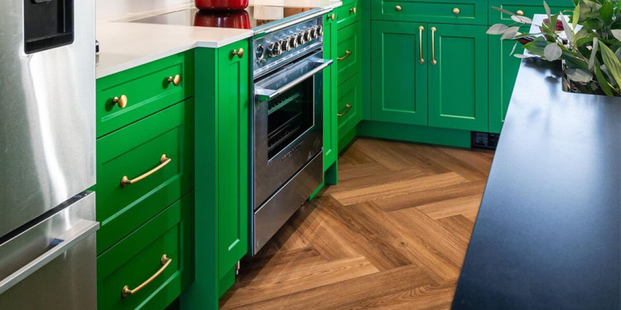 Classic Auburn by Wishbone Luxury Vinyl Flooring in a kitchen
